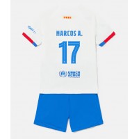 Barcelona Marcos Alonso #17 Auswärts Trikotsatz Kinder 2023-24 Kurzarm (+ Kurze Hosen)